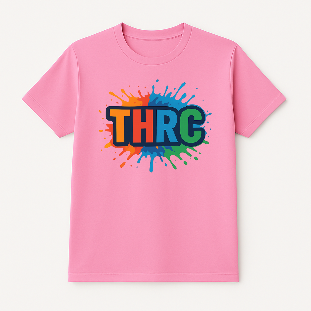 THRC Signature Tee- PINK Splash