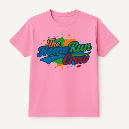 THE HOME RUN CREW ERA TEE- PINK ERA